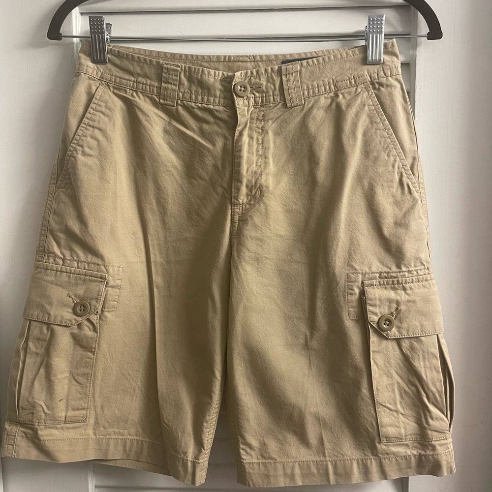 Polo Ralph Lauren Khaki Cargo Shorts Like New, Size 14-Were For School Uniform